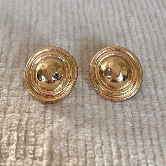 Christian Dior Vintage Pierced Earrings - Picture 1 of 3